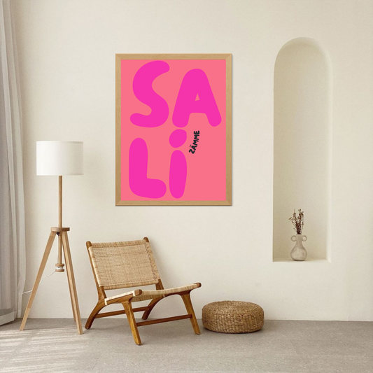 "SALI ZÄMME" Poster Koralle