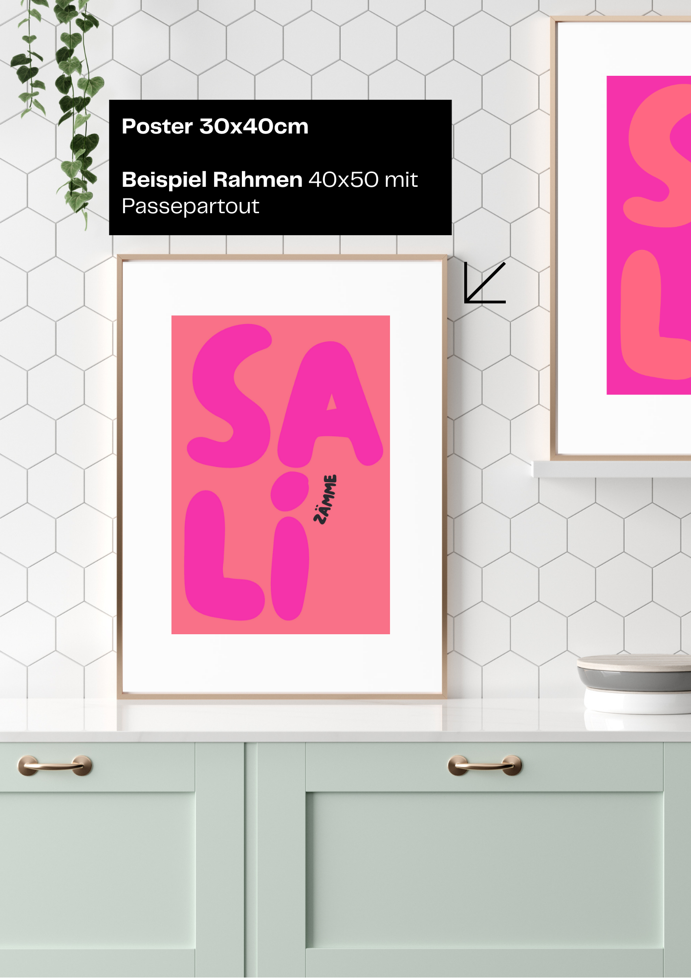 "SALI ZÄMME" Poster Koralle