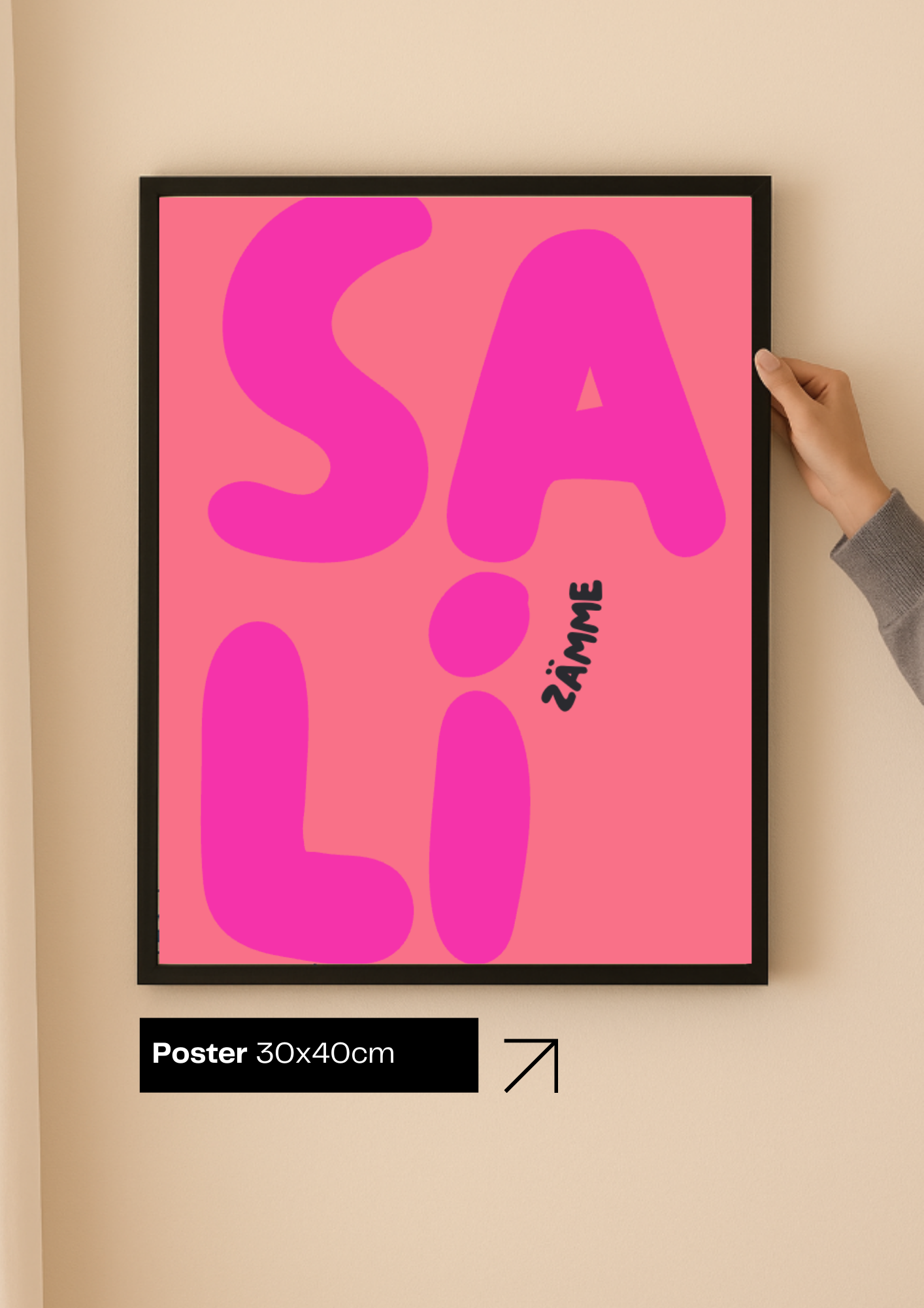 "SALI ZÄMME" Poster Koralle