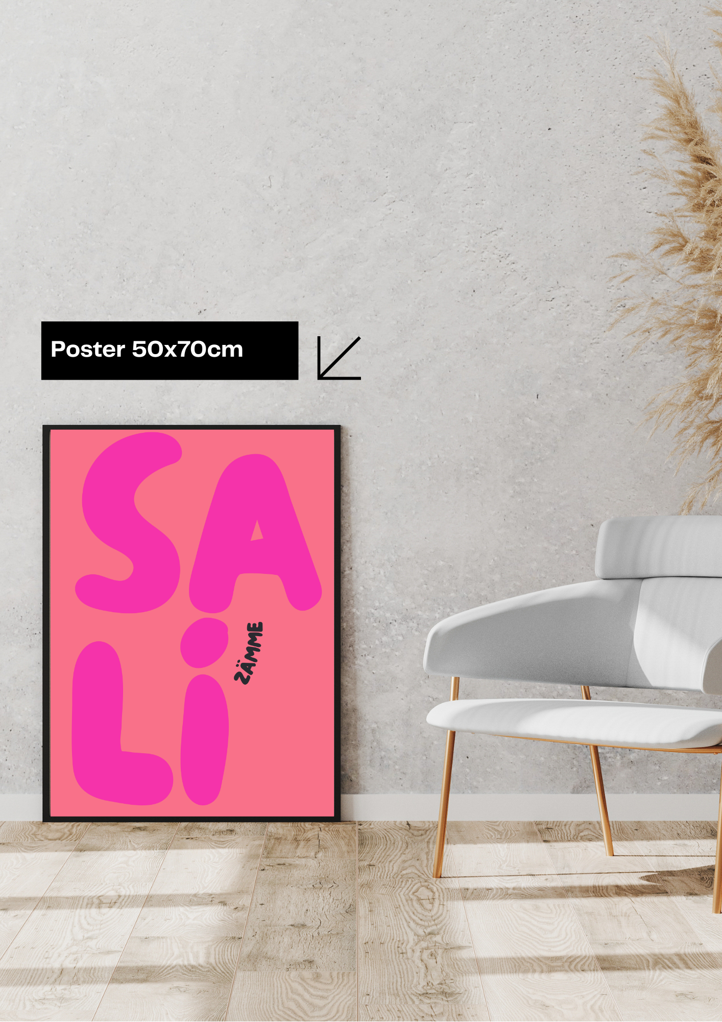 "SALI ZÄMME" Poster Koralle