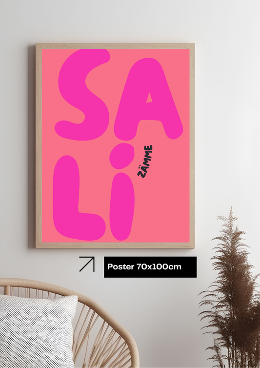 "SALI ZÄMME" Poster Koralle
